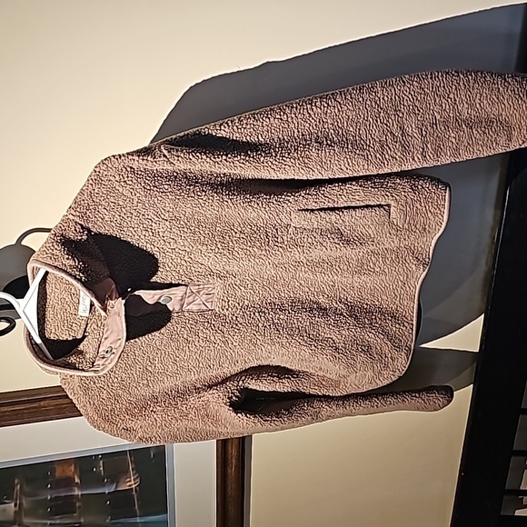 Womens Sherpa Pullover Jacket - Picture 1 of 4